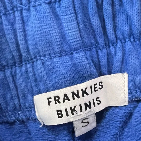 Frankie’s Bikinis Sweatsuit Blue Crewneck Sweatshirt and Sweatpants Small - Picture 10 of 11